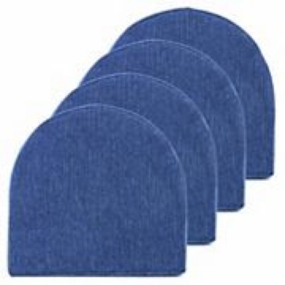Sweet Home U-Shape Molded Memory Foam Chair Cushions Set of 2 with Ties & Zipper - Picture 2 of 7